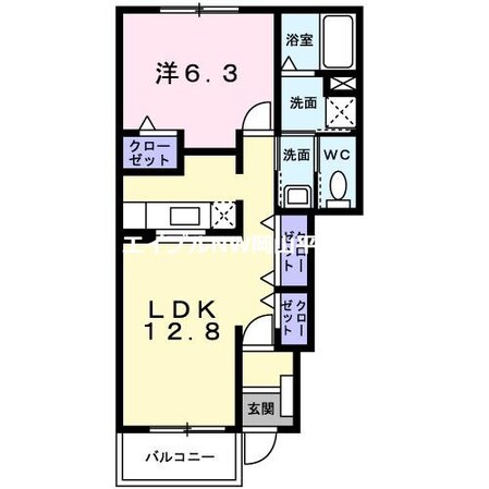 メゾンフォレスタＢ棟の物件間取画像